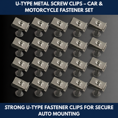 U-Type Metal Screw Clips – Car & Motorcycle Fastener Set view 7