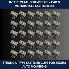 U-Type Metal Screw Clips – Car & Motorcycle Fastener Set view 8