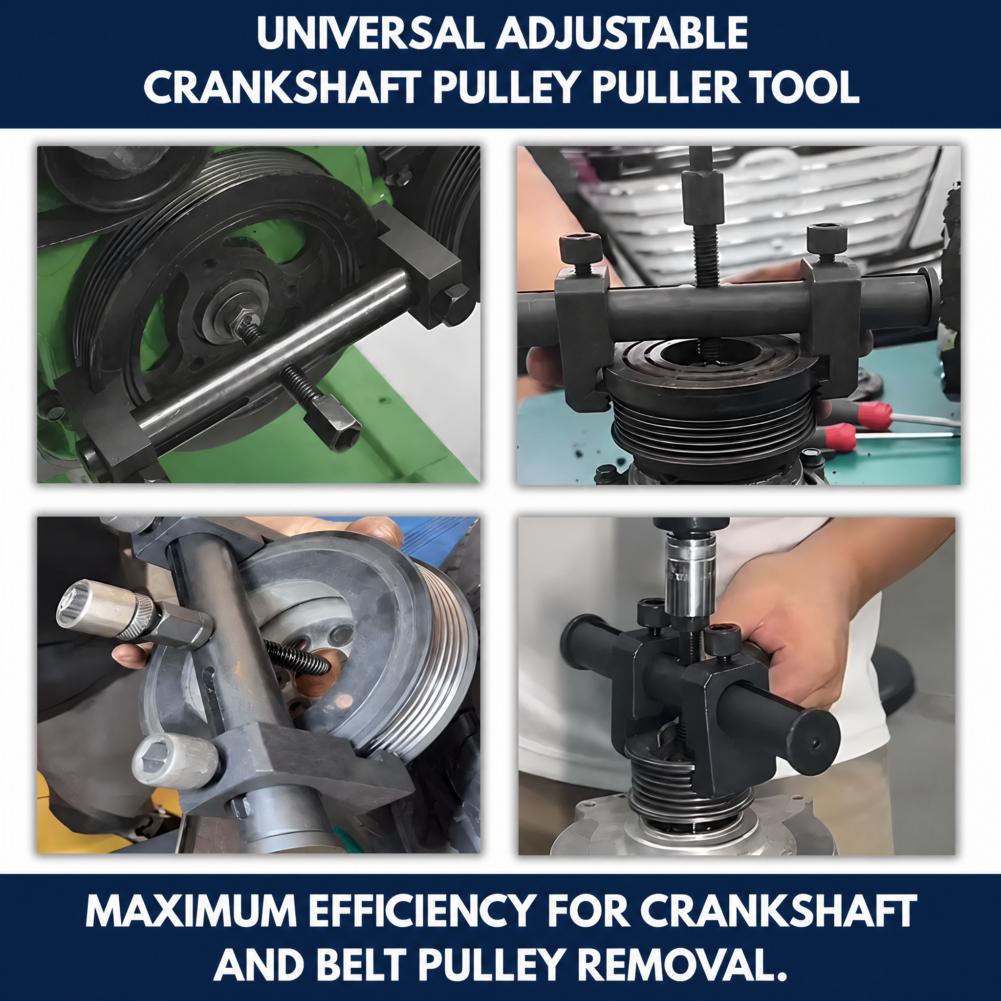 Universal Adjustable Crankshaft Pulley Puller Tool