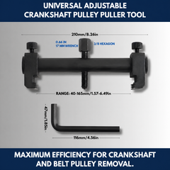 Universal Adjustable Crankshaft Pulley Puller Tool view 6