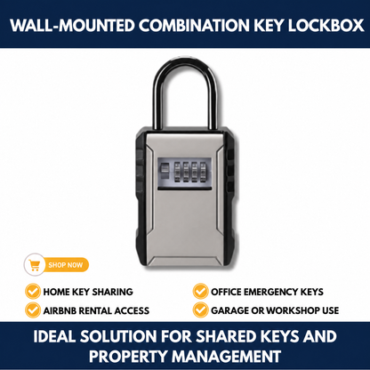 Wall-Mounted Combination Key Lockbox