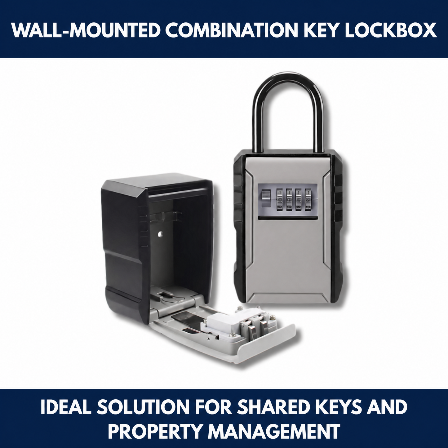 Wall-Mounted Combination Key Lockbox