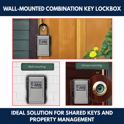 Wall-Mounted Combination Key Lockbox