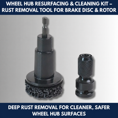 Wheel Hub Resurfacing & Cleaning Kit – Rust Removal Tool for Brake Disc & Rotor view 5
