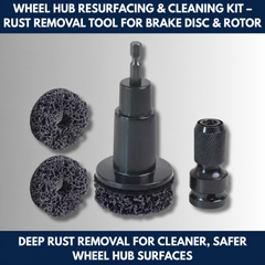 Wheel Hub Resurfacing & Cleaning Kit – Rust Removal Tool for Brake Disc & Rotor view 7