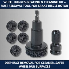 Wheel Hub Resurfacing & Cleaning Kit – Rust Removal Tool for Brake Disc & Rotor view 8