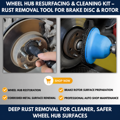 Wheel Hub Resurfacing & Cleaning Kit – Rust Removal Tool for Brake Disc & Rotor view 3