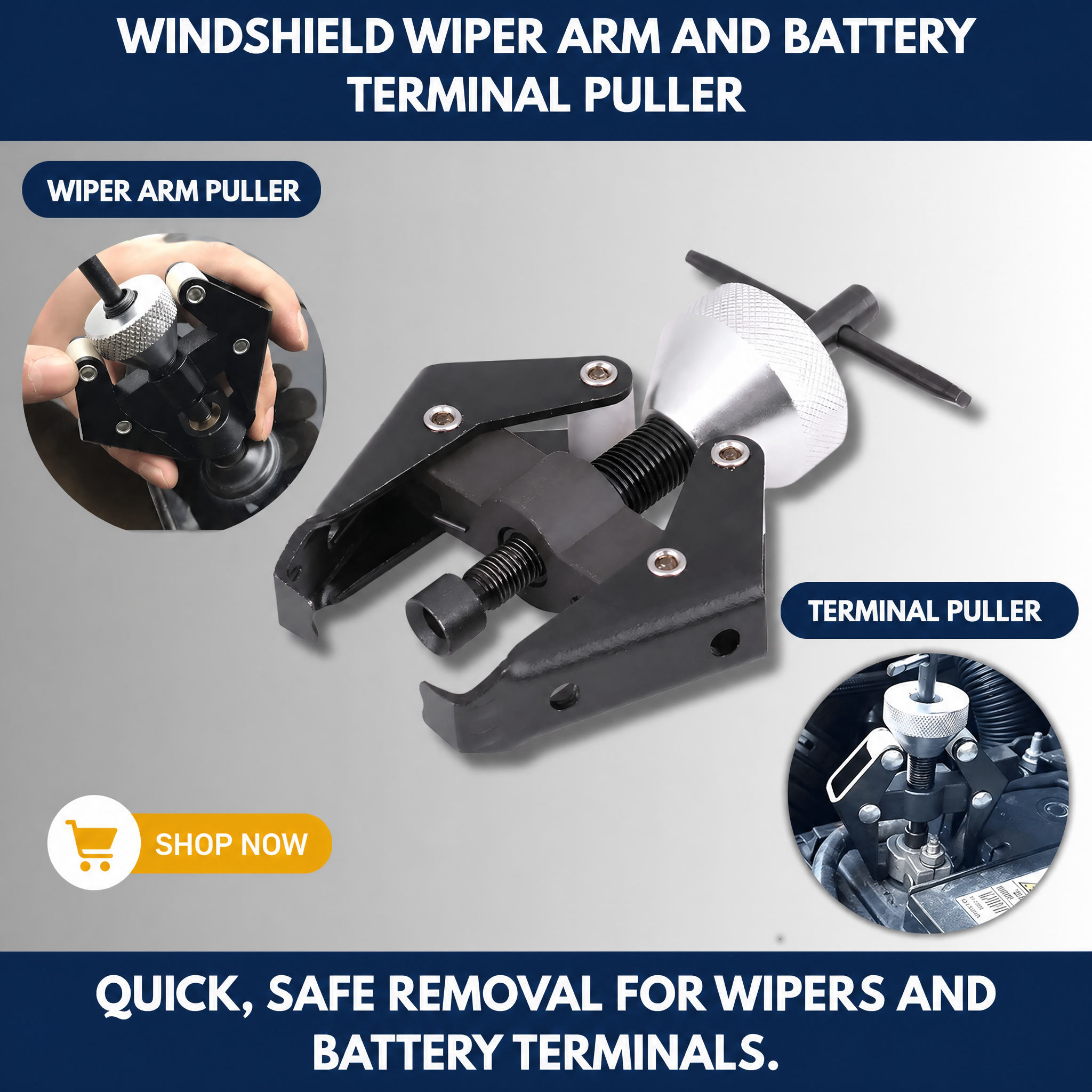 Windshield Wiper Arm and Battery Terminal Puller