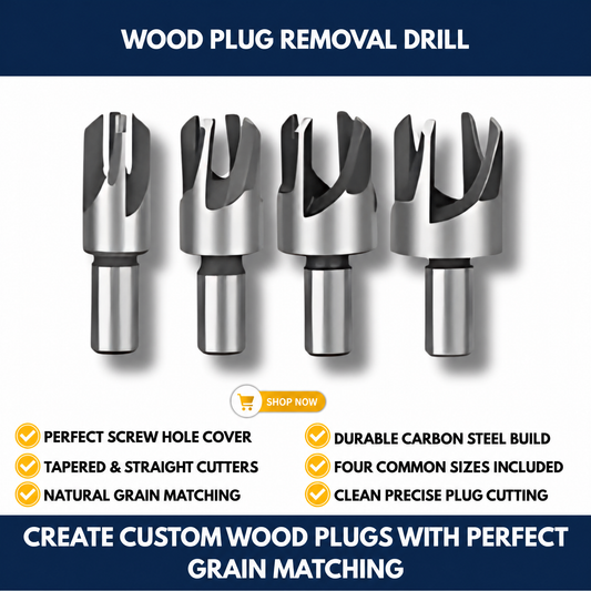 Wood Plug Removal Drill