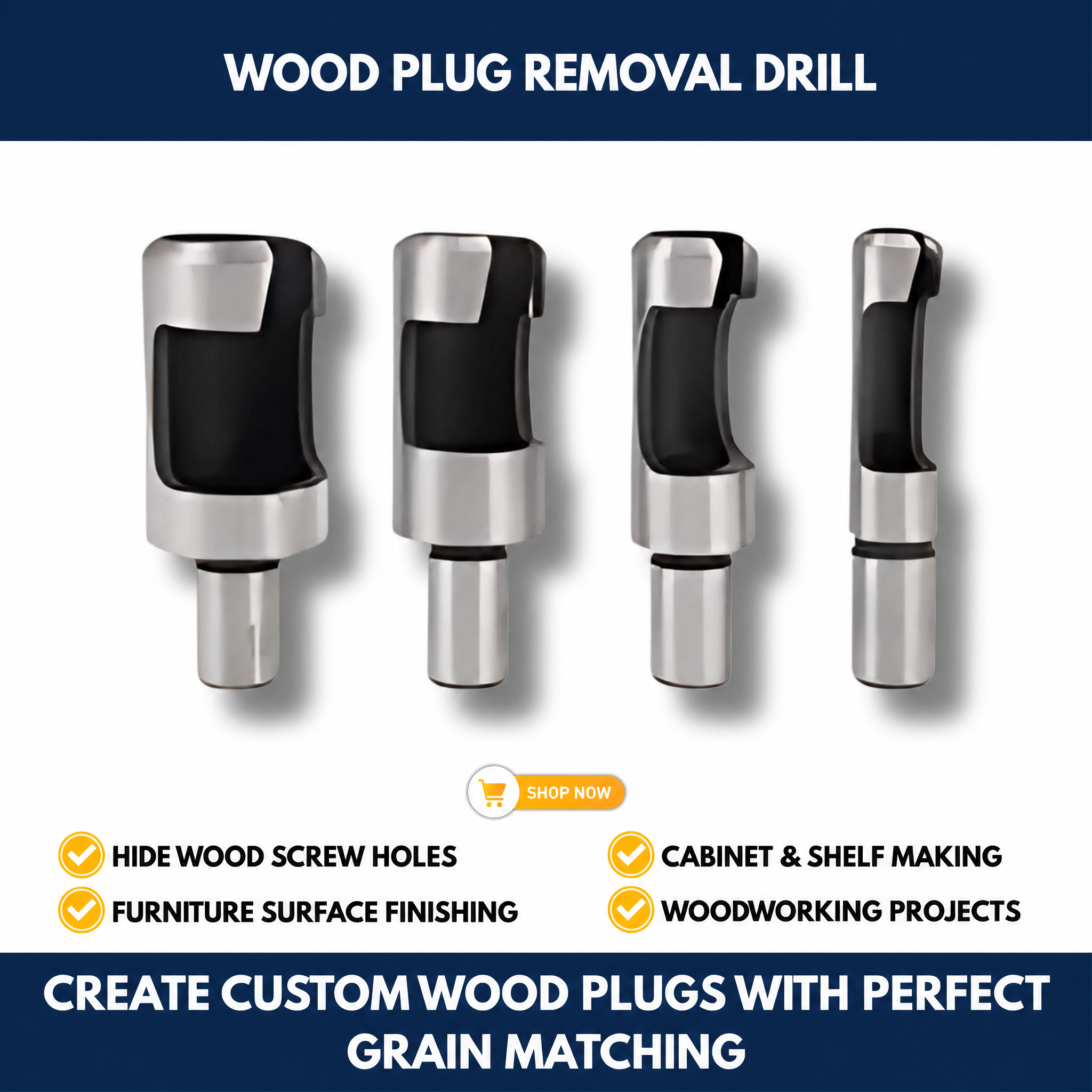 Wood Plug Removal Drill