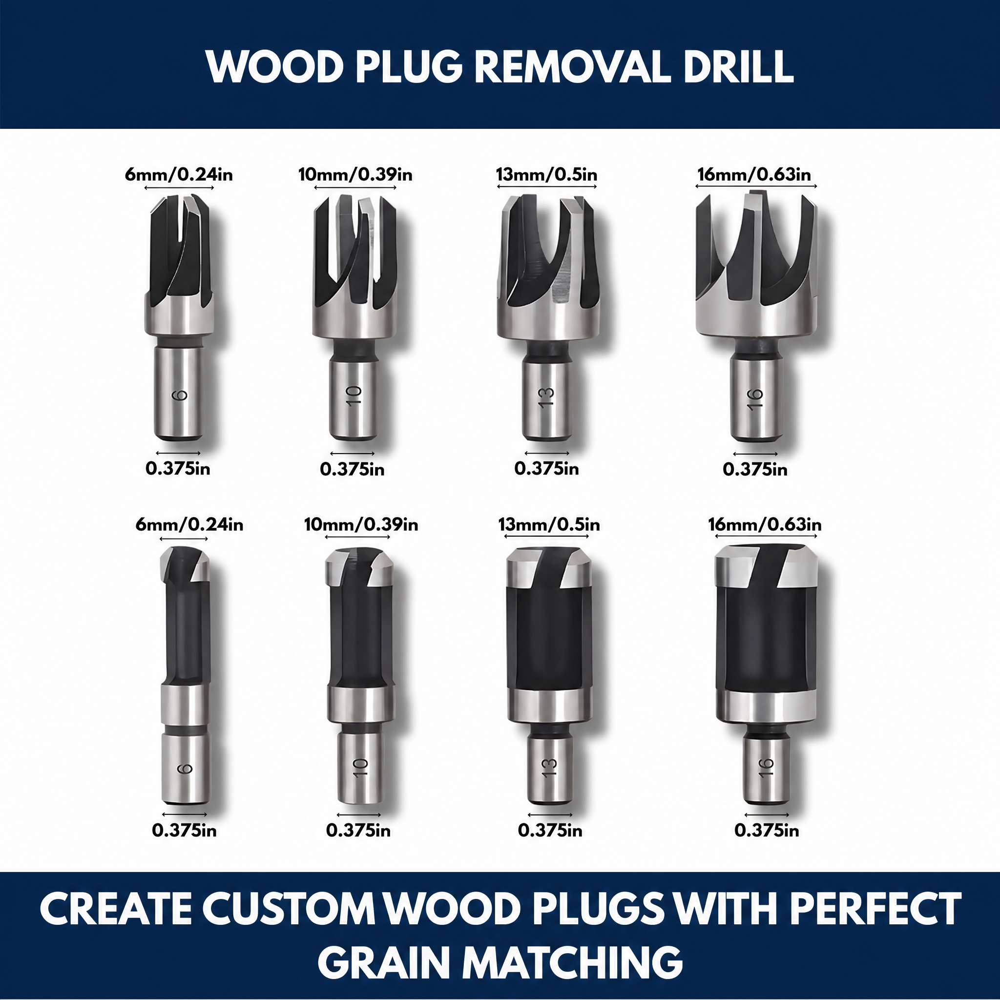 Wood Plug Removal Drill