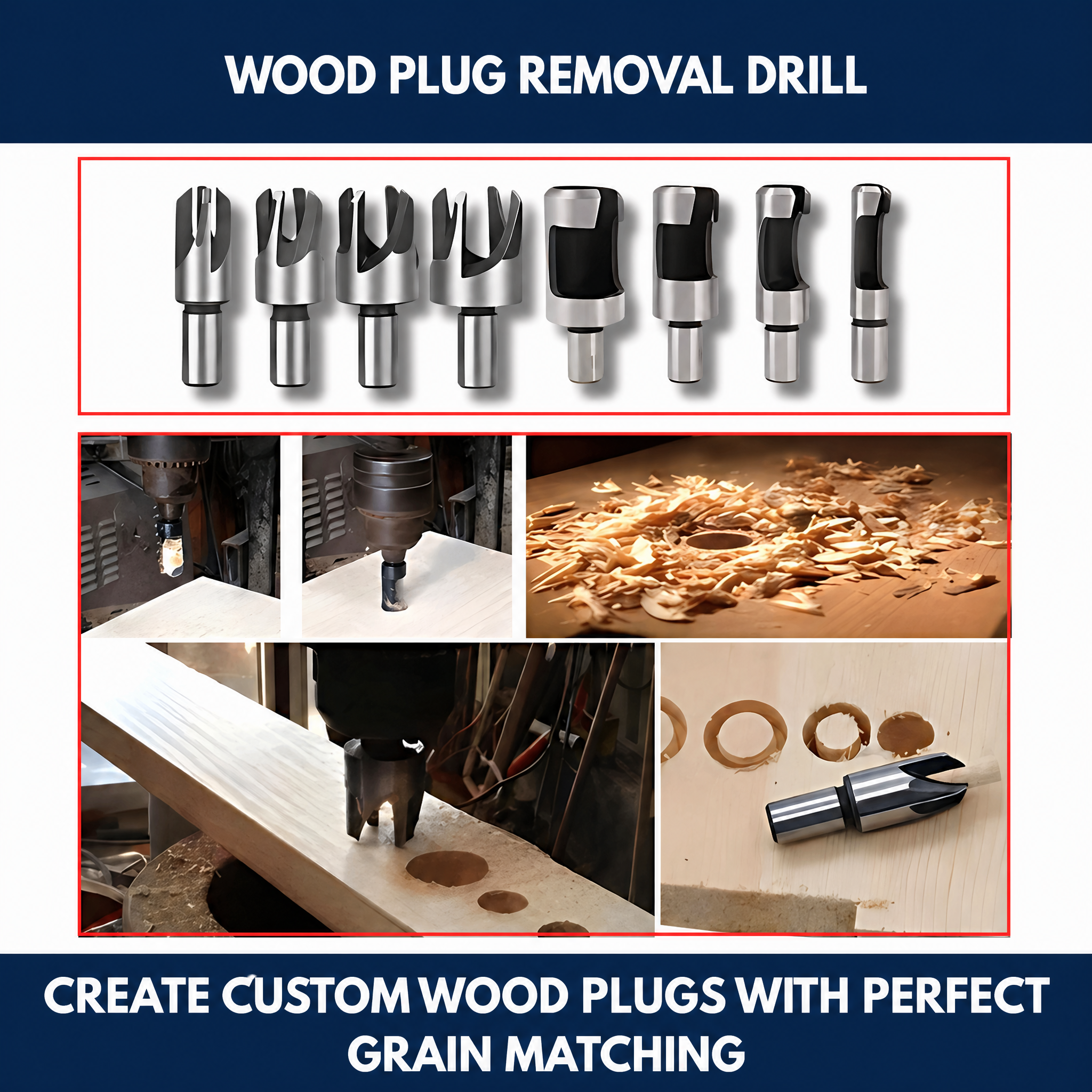 Wood Plug Removal Drill