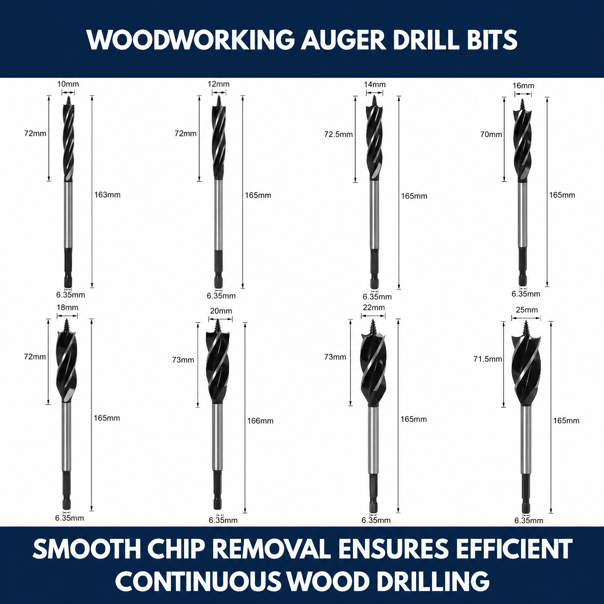 Woodworking Auger Drill Bits