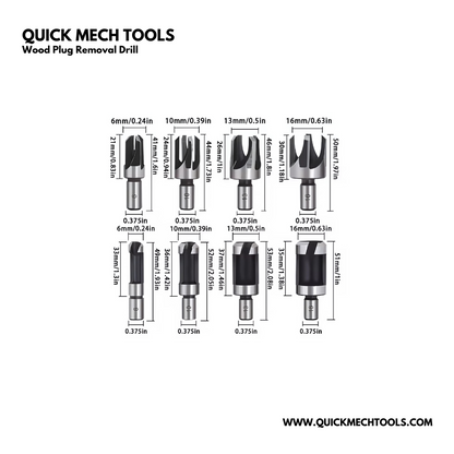 Wood Plug Removal Drill